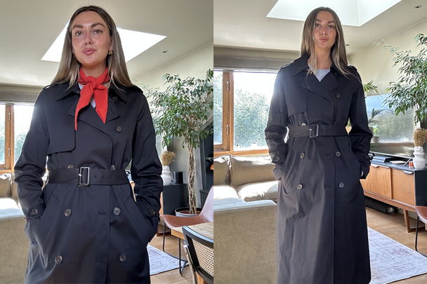 m&s trench coat