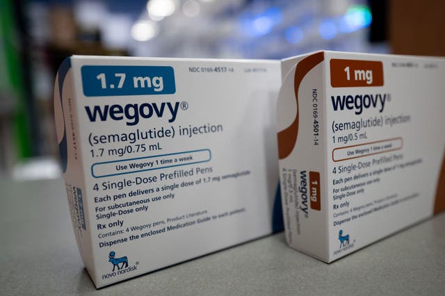 <p>CHICAGO, ILLINOIS - APRIL 24: In this photo illustration, the injectable weight-loss medication Wegovy is available at New City Halstead Pharmacy on April 24, 2024 in Chicago, Illinois. More than 3 million people with Medicare could be eligible for the difficult-to-find and expensive weight-loss drug under new guidance which can cover the medication for patients who are obese or those who have a history of heart disease and are at risk of a heart attack or stroke.  (Photo Illustration by Scott Olson/Getty Images)</p>