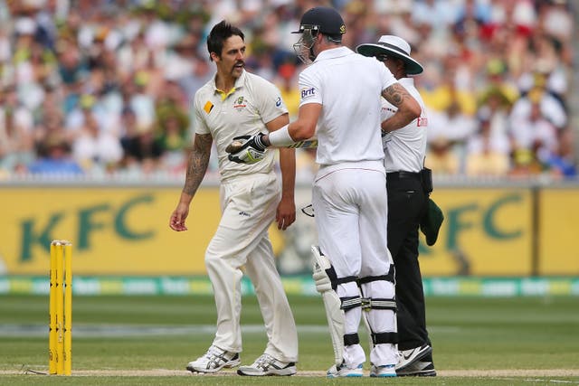 <p>Mitchell Johnson and Kevin Pietersen squared off in the 2013-14 Ashes series</p>
