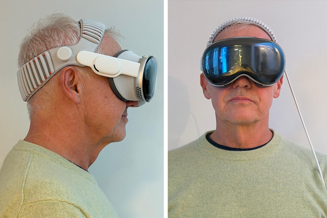 <p>It’s powered by Apple’s newer and more capable M5 processor and features a more comfortable headband </p>