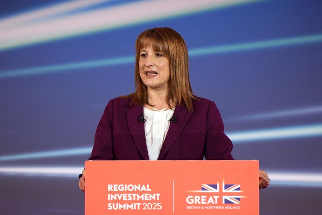 Chancellor Rachel Reeves addressed the Regional Investment Summit at Edgbaston Stadium in Birmingham (Joe Giddens/PA)