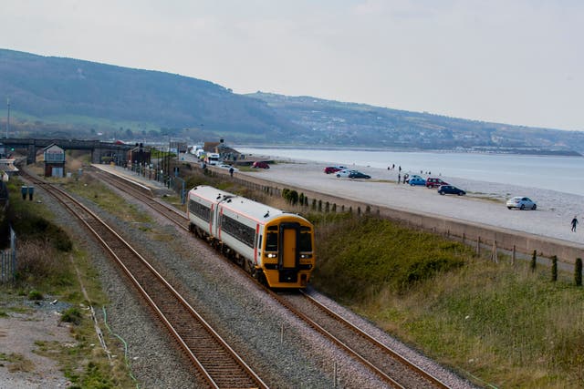 A train in North Wales (Peter Byrne/PA)