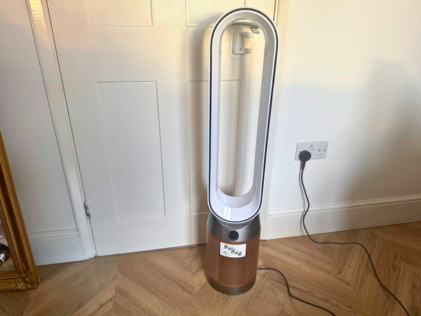 The fan filters the smallest particles making it a great option for those who struggle with sensitivities and allergies