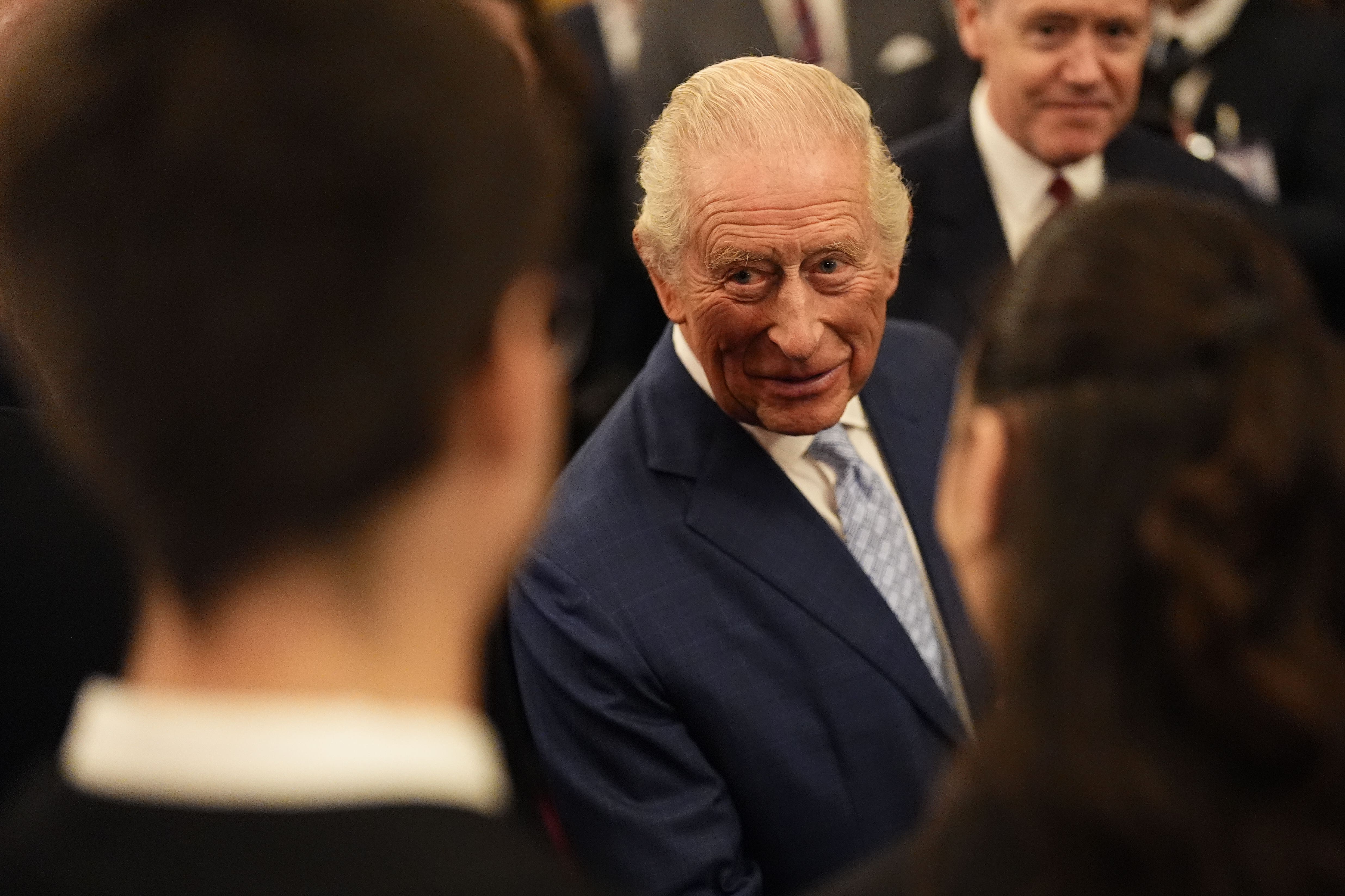 Charles hosted a reception at St James’s Palace (Aaron Chown/PA)