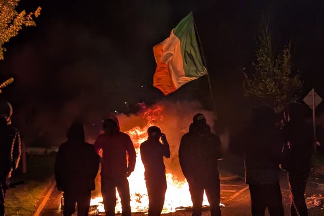 <p>Violence flared in Dublin on Tuesday evening</p>