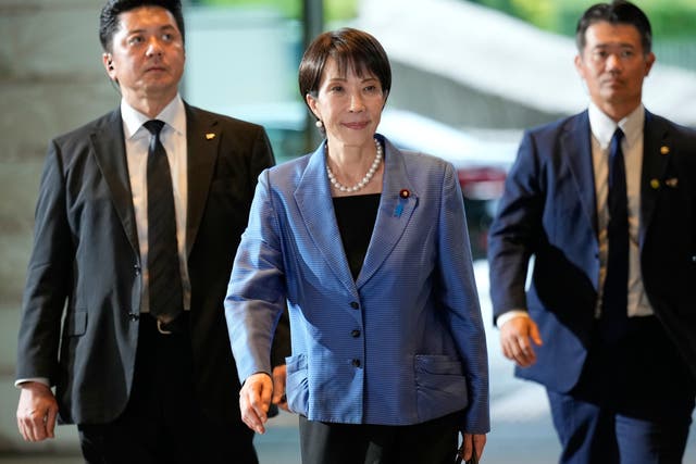 <p>Newly elected Prime Minister Sanae Takaichi</p>
