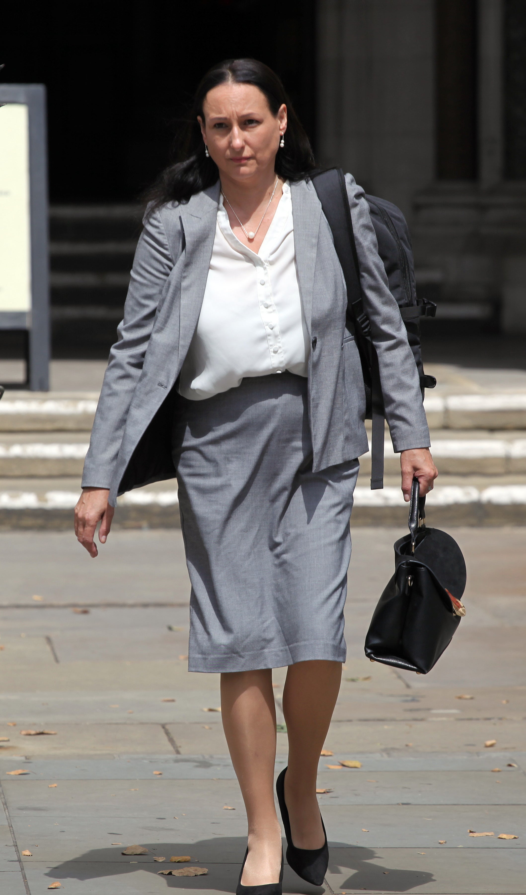 <p>Liz Williams outside court</p>