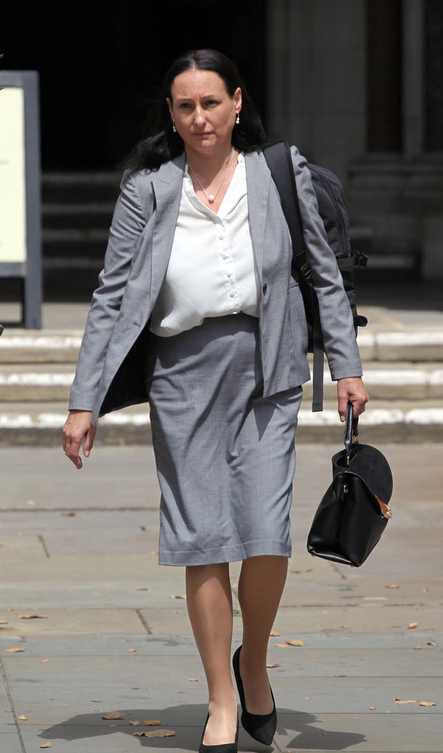 <p>Liz Williams outside court</p>