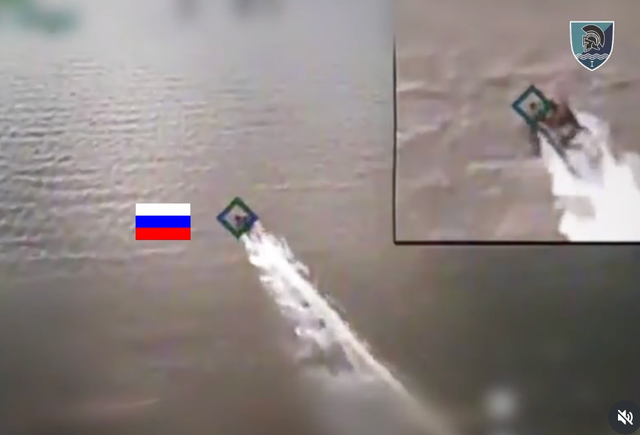 <p>Footage shows attacks on Russians in the marshy area of the Dnipro River</p>