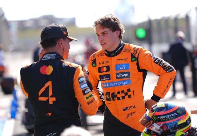 <p><em>Lando Norris </em>and Oscar Piastri</p>