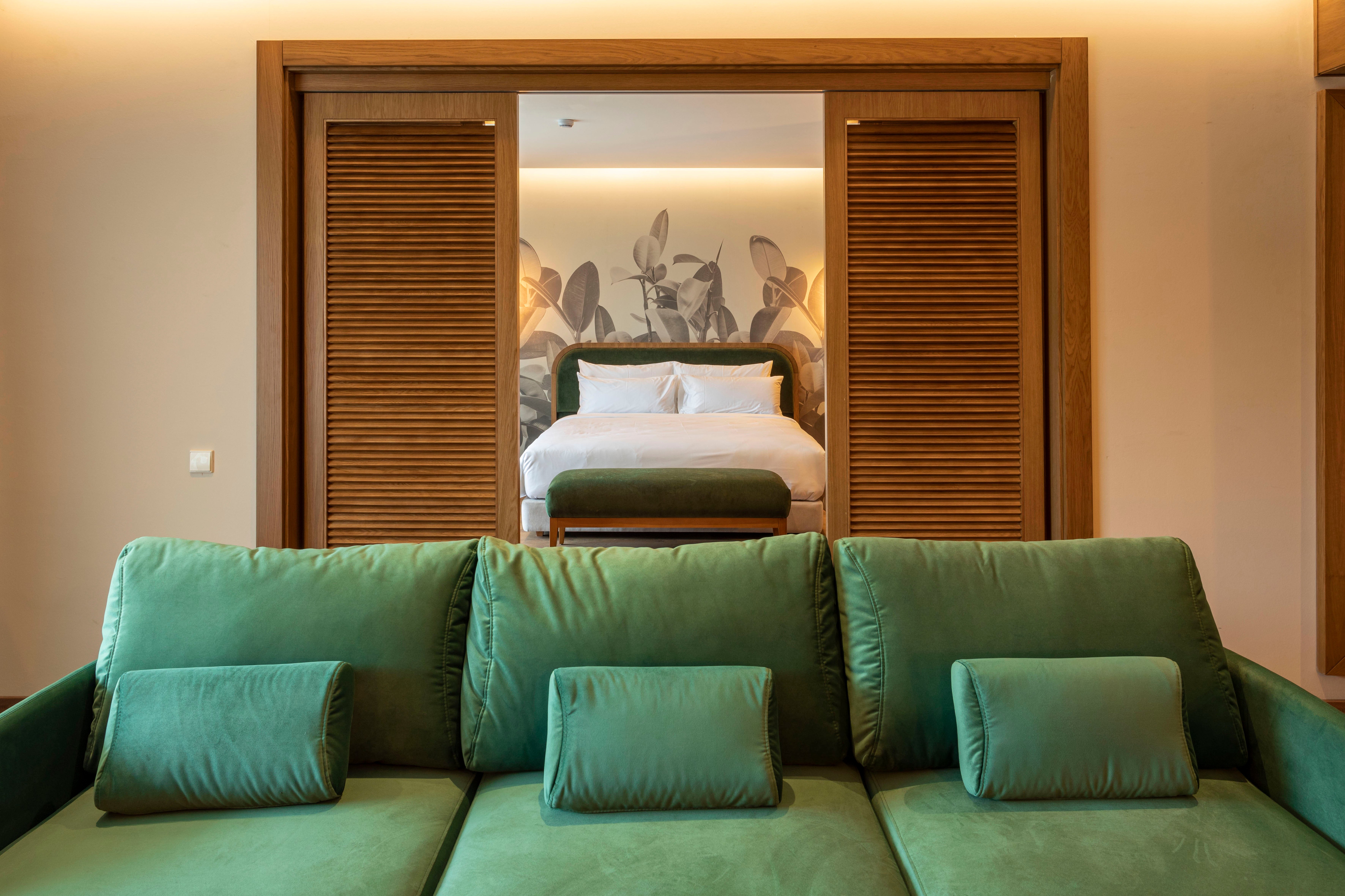 Rooms are spread out across the resort