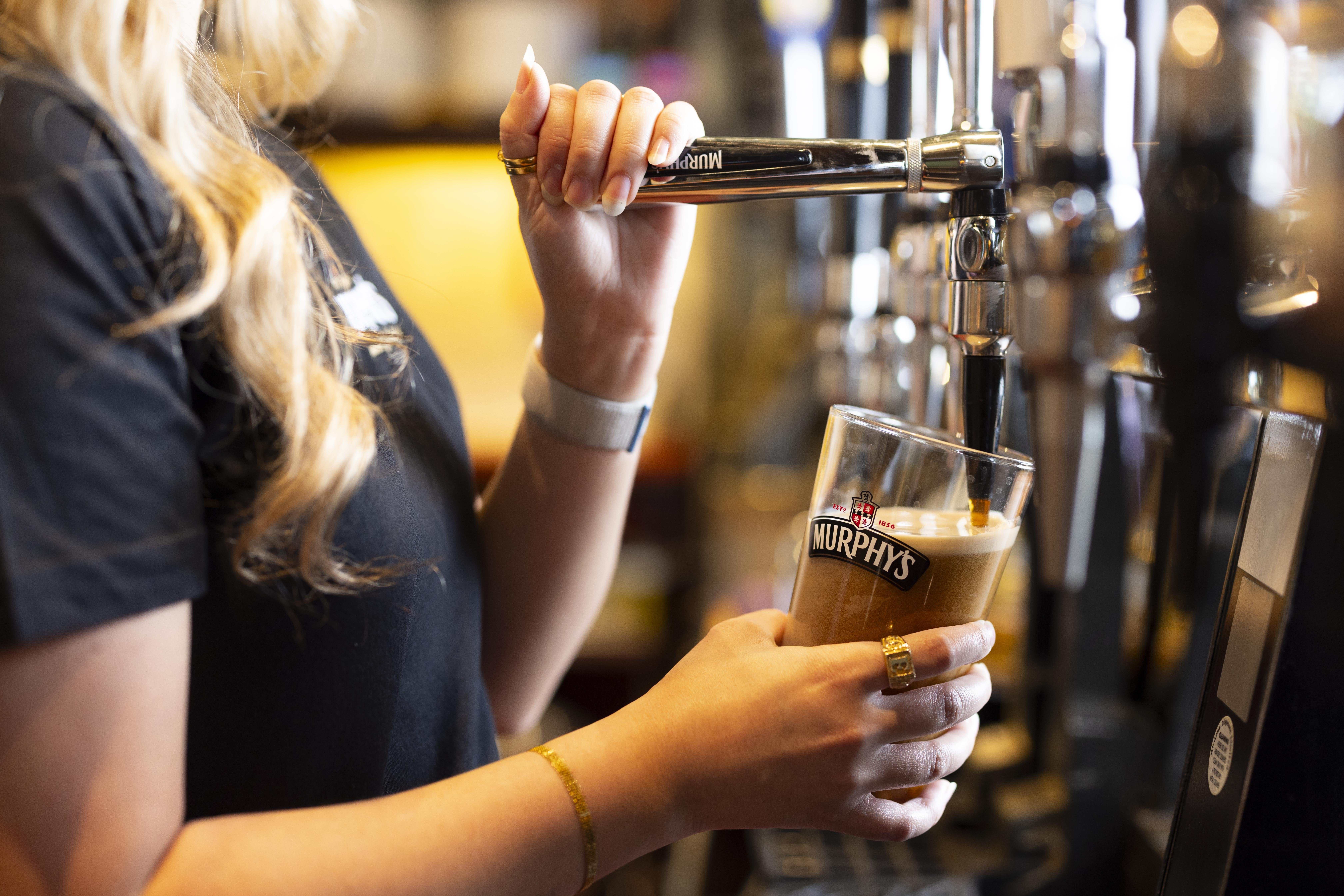Heineken’s Murphy’s Stout benefited from being sold in more pubs and bars in recent months