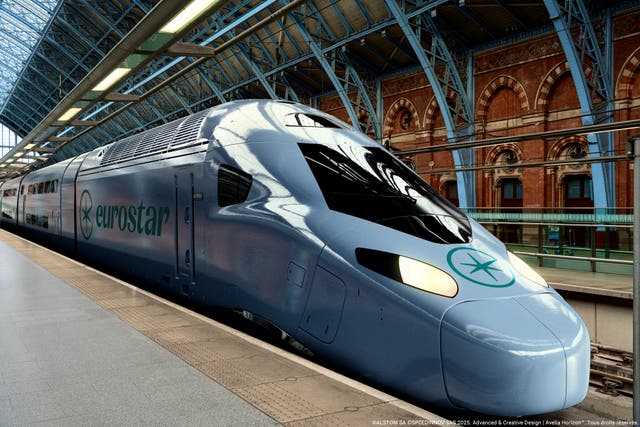 <p>Doubling up: an artist’s impression of the new two-floor Eurostar Celestia train</p>