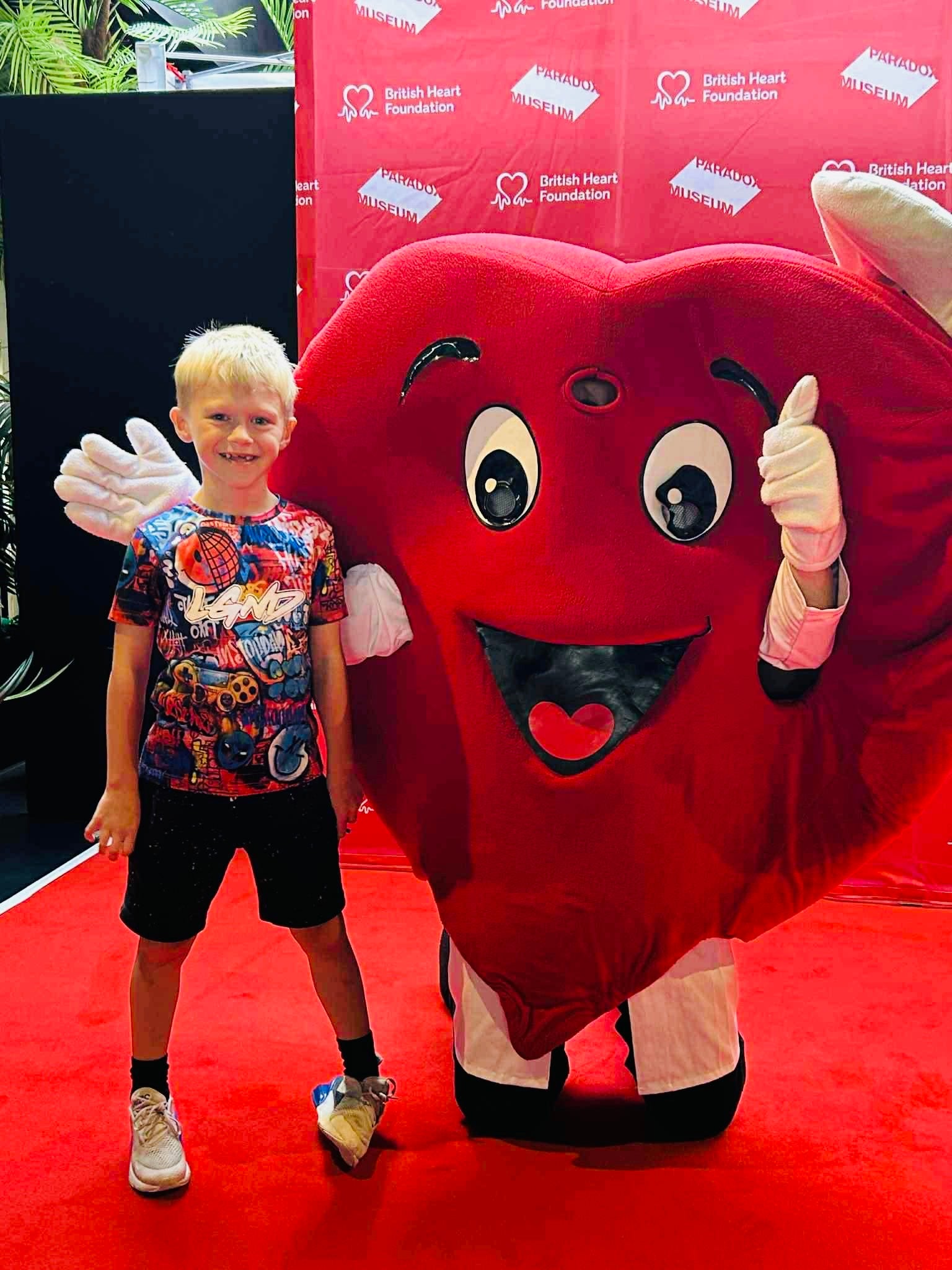 <p>Eddison Watts, now seven, was born with a congenital heart defect called Tetralogy of Fallot</p>