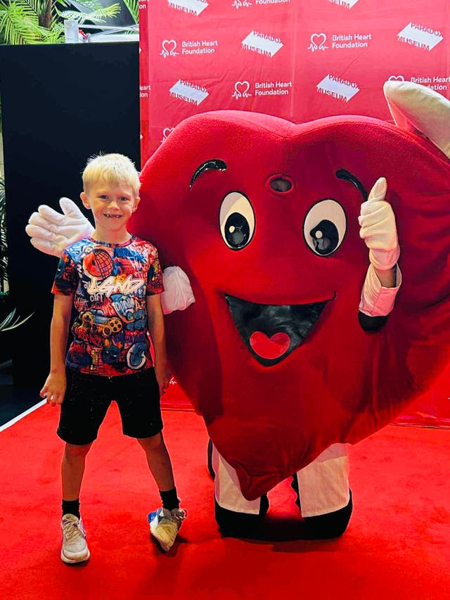 <p>Eddison Watts, now seven, was born with a congenital heart defect called Tetralogy of Fallot</p>