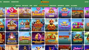 O'Reels Casino is neatly laid out with various slot categories easy to navigate through