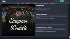 Each of 7Bet's roulette games come with straightforward explainers before you play