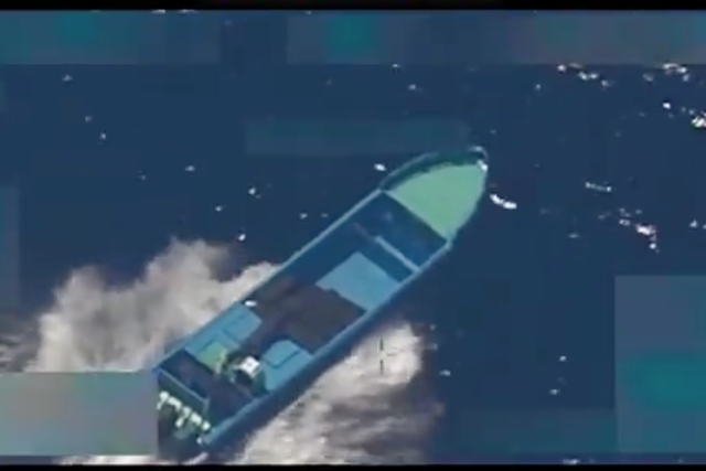 <p>El gobierno de Trump atacó el 21 de octubre a otro supuesto barco que transportaba droga, esta vez en el Pacífico</p>
