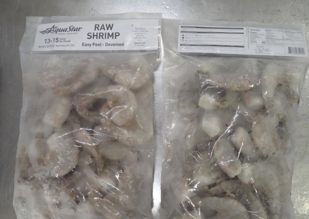 AquaStar's frozen raw shrimp was recalled on October 17