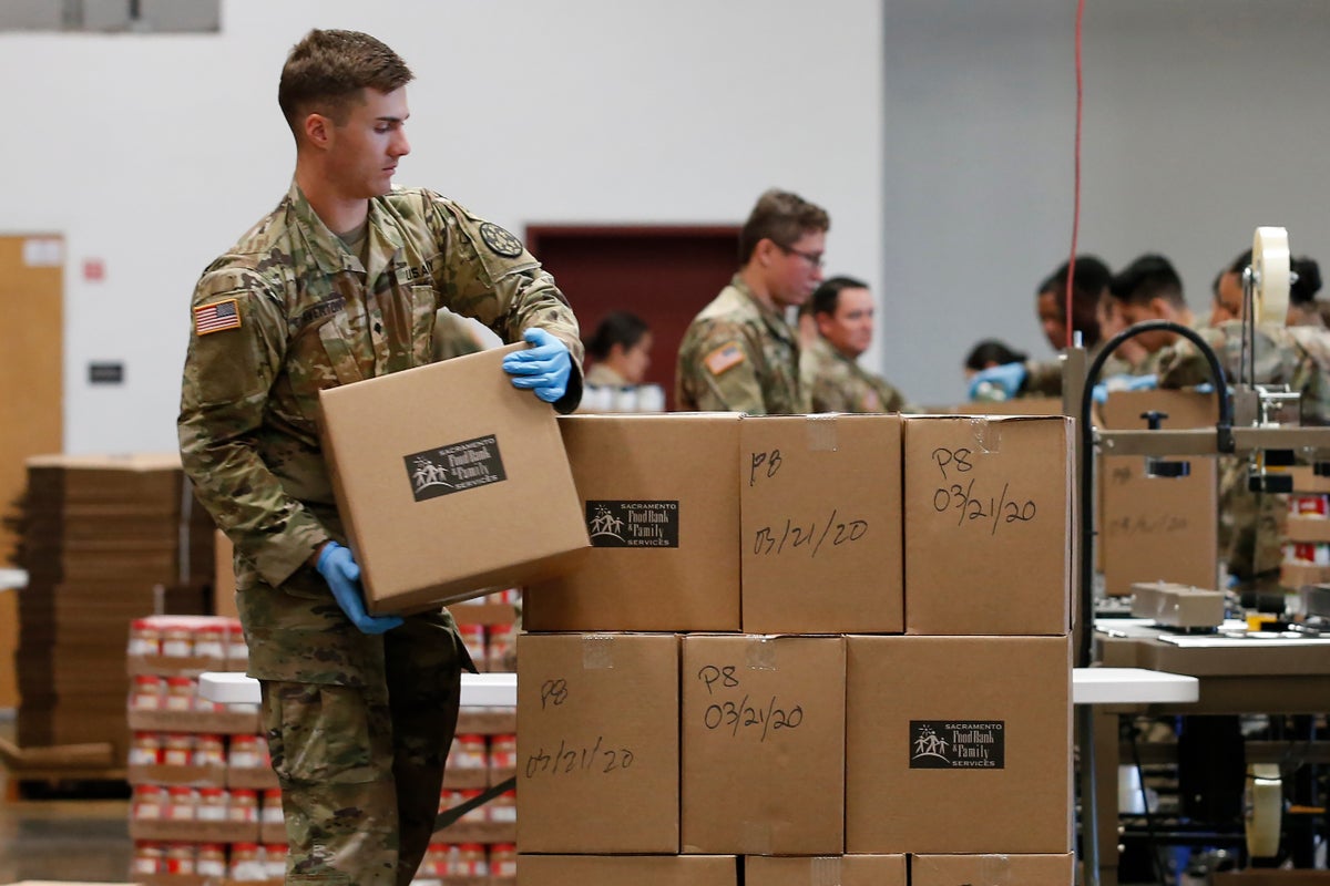 California National Guard to support food banks due to expected food assistance delays
