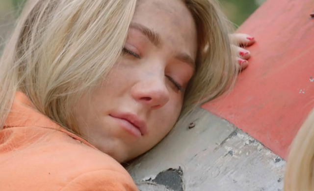 <p>Peri Lomax (played by Ruby O'Donnell) in her final scenes on the soap opera</p>