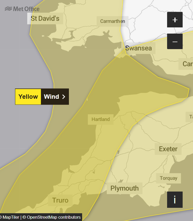UK weather map: Where Storm Benjamin is set to bring 75mph winds and ...