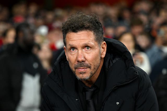 <p>By full-time in Atletico Madrid’s match against Arsenal, manager Diego Simeone was left in shock</p>