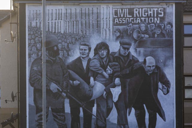 <p>A Bloody Sunday mural in Londonderry (Liam McBurney/PA)</p>