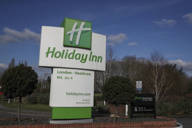 Holiday Inn owner IHG reported slower revenue growth (Steve Parsons/PA)