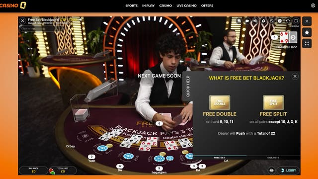 QuinnCasino Blackjack Mobile Promos