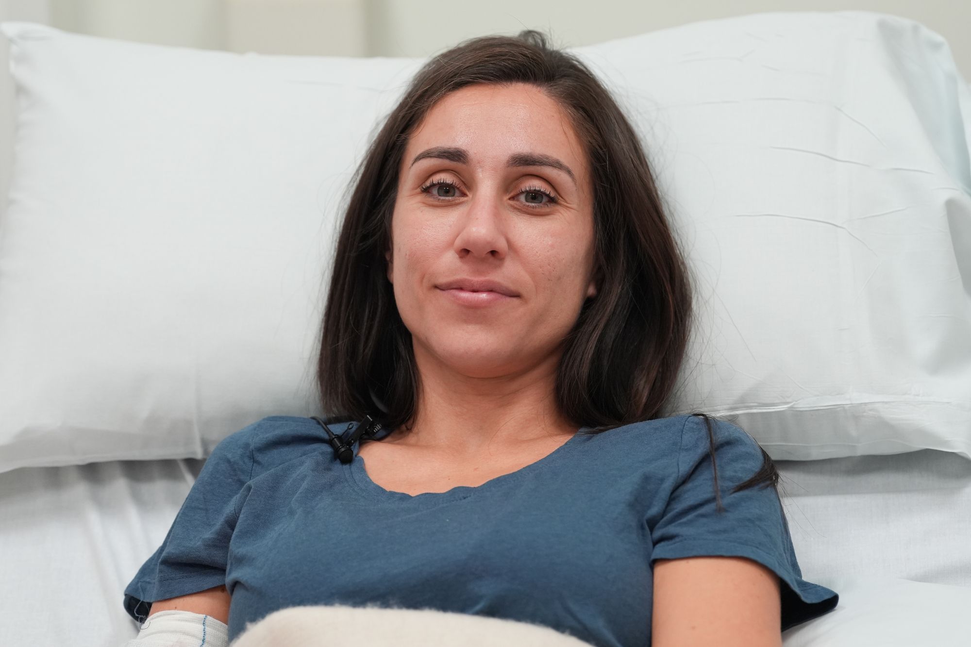 <p>MS patient Emily Henders, 37, is the first patient in the UK to receive Car T cell therapy</p>