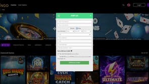 Enter your personal details before making your first deposit to claim your bonus