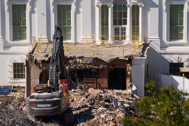 <p>The White House’s East Wing was demolished this week to make room for President Donald Trump’s new ballroom</p>