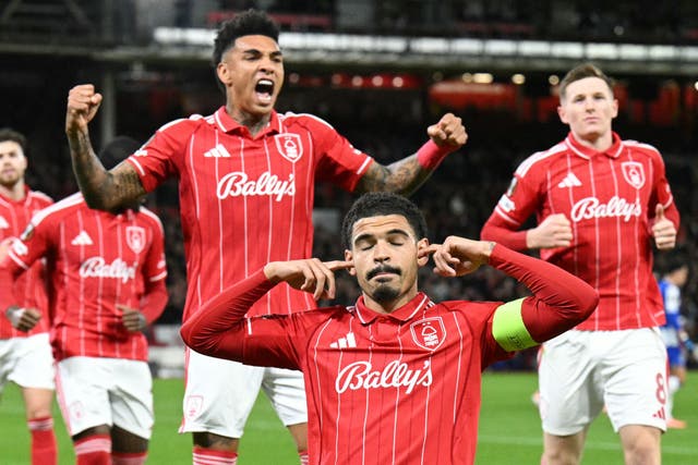<p>Nottingham Forest won Sean Dyche's first game in charge with victory over Porto in the Europa League</p>