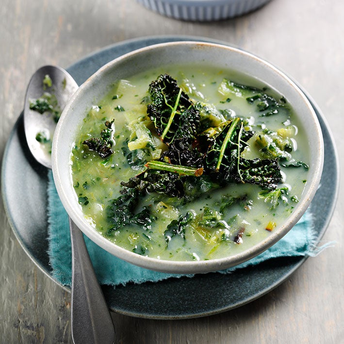 Leeks feed the gut’s good bacteria, making this silky soup as soothing for the stomach as it is for the soul