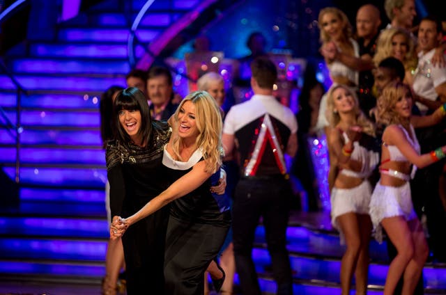 <p> Claudia Winkleman and Tess Daly during the launch episode of Strictly Come Dancing</p>