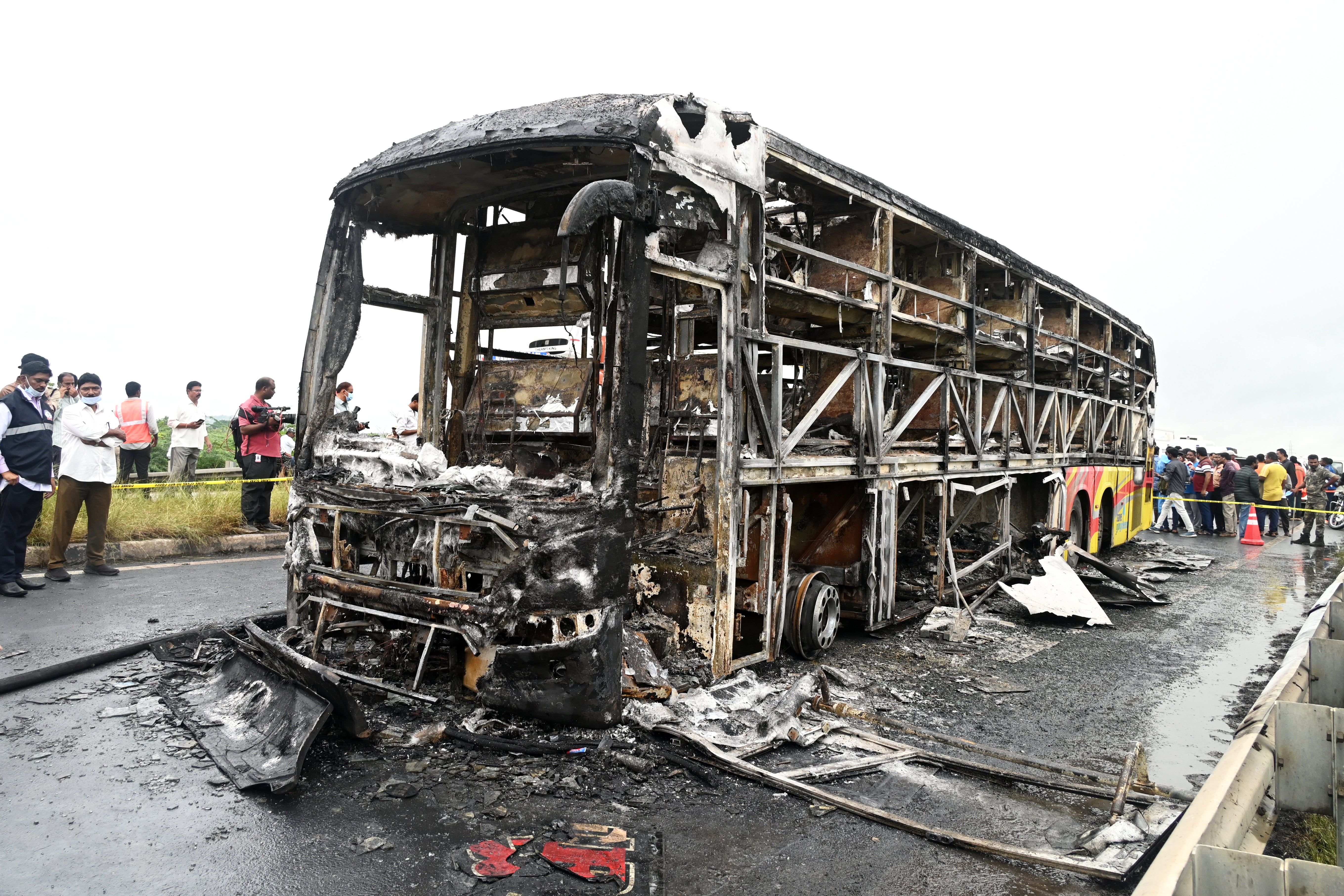 <p>At least 20 people were killed in the bus fire</p>
