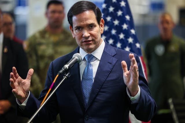 <p>Marco Rubio assured the ceasefire was working in Israel on Friday</p>