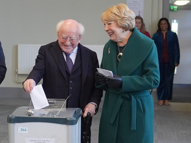 <p>President Michael D Higgins has served the maximum two seven-year terms (Niall Carson/PA)</p>