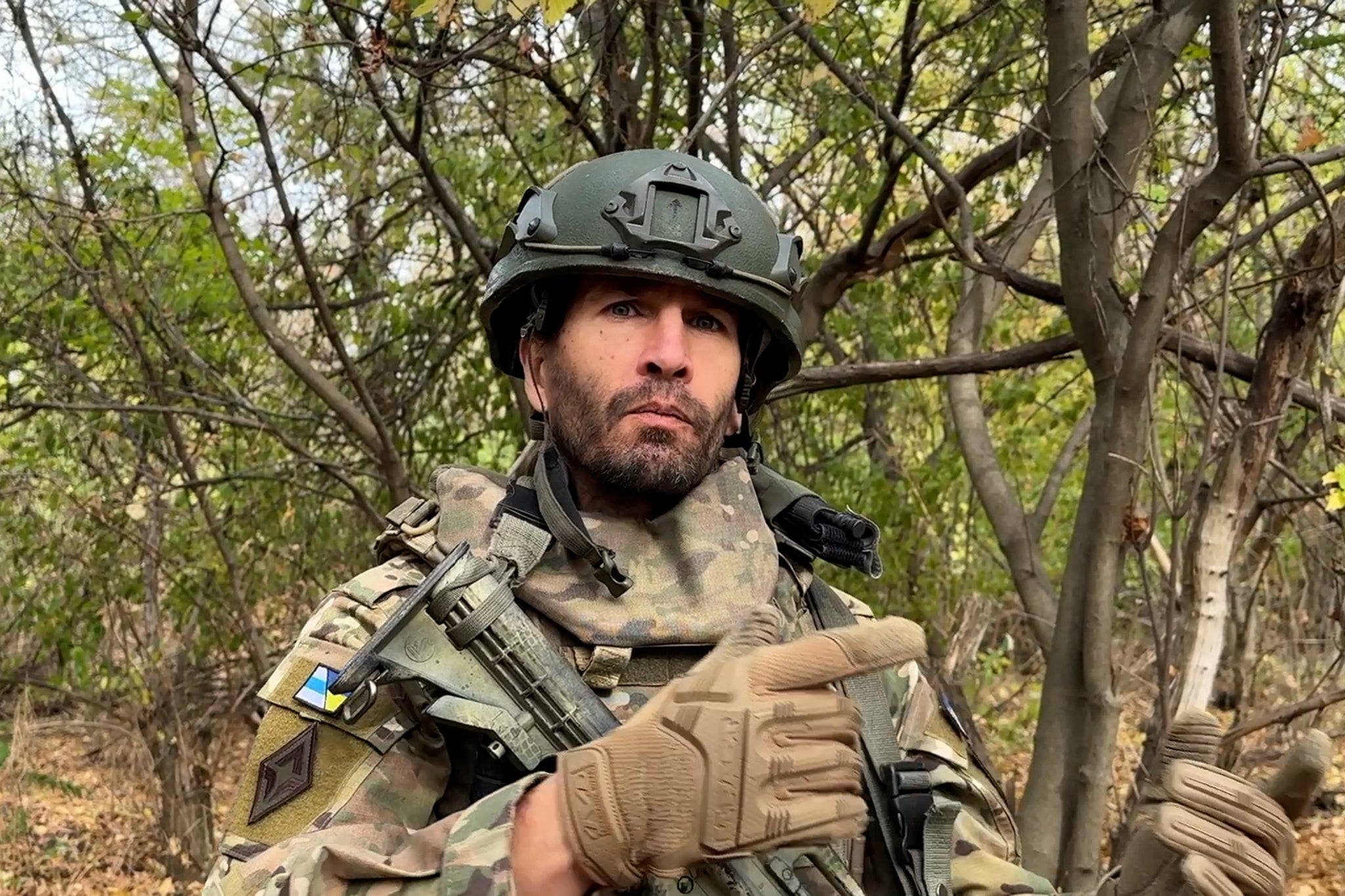 Caesar, a veteran Russian fighter in Ukraine's military, began opposing Putin three and a half years ago