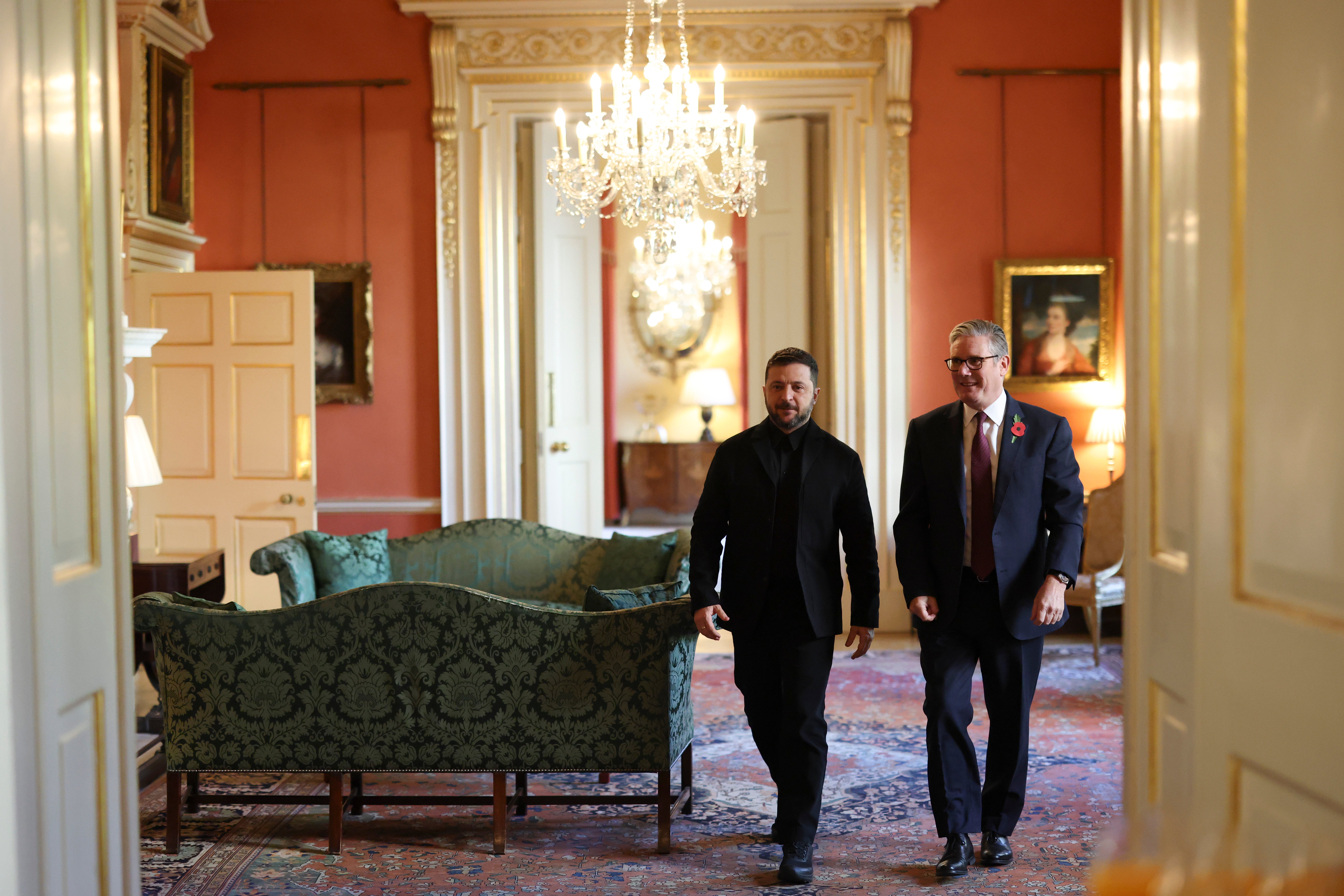 Sir Keir and Mr Zelensky pictured in No 10 Downing Street