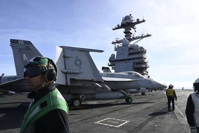 <p>The Trump administration has deployed the world’s largest aircraft carrier to the Caribbean as the president reportedly considers striking inside Venezuela</p>