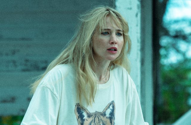 <p>Jennifer Lawrence in Lynne Ramsay’s new psychodrama ‘Die My Love’</p>