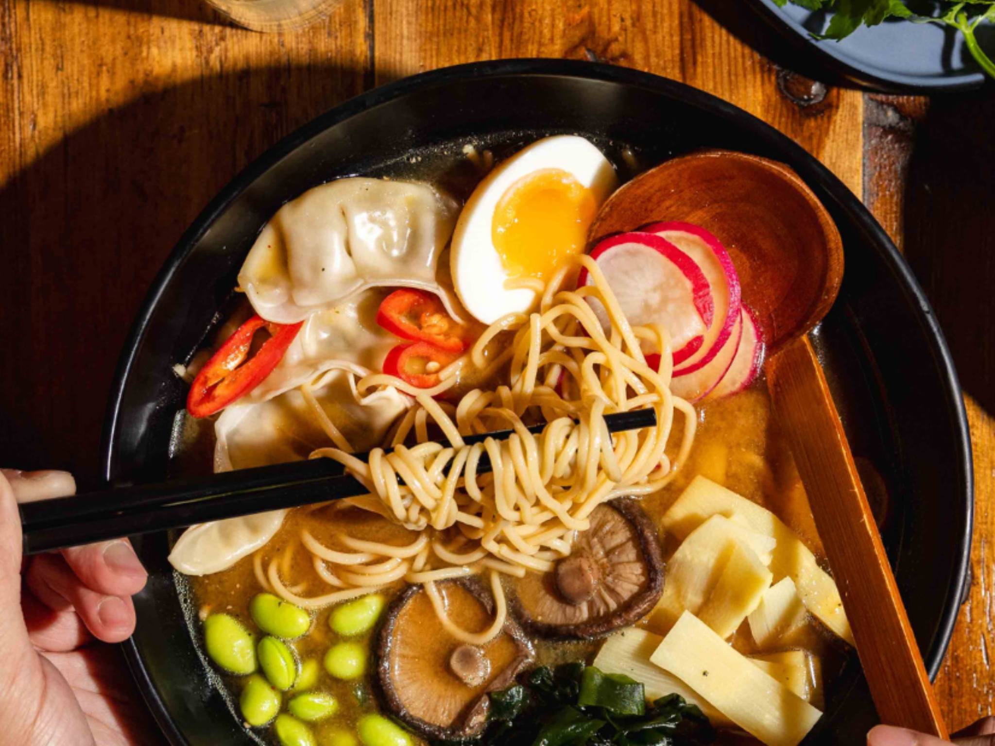 Kids can choose from ramen, katsu, chicken nuggets and more