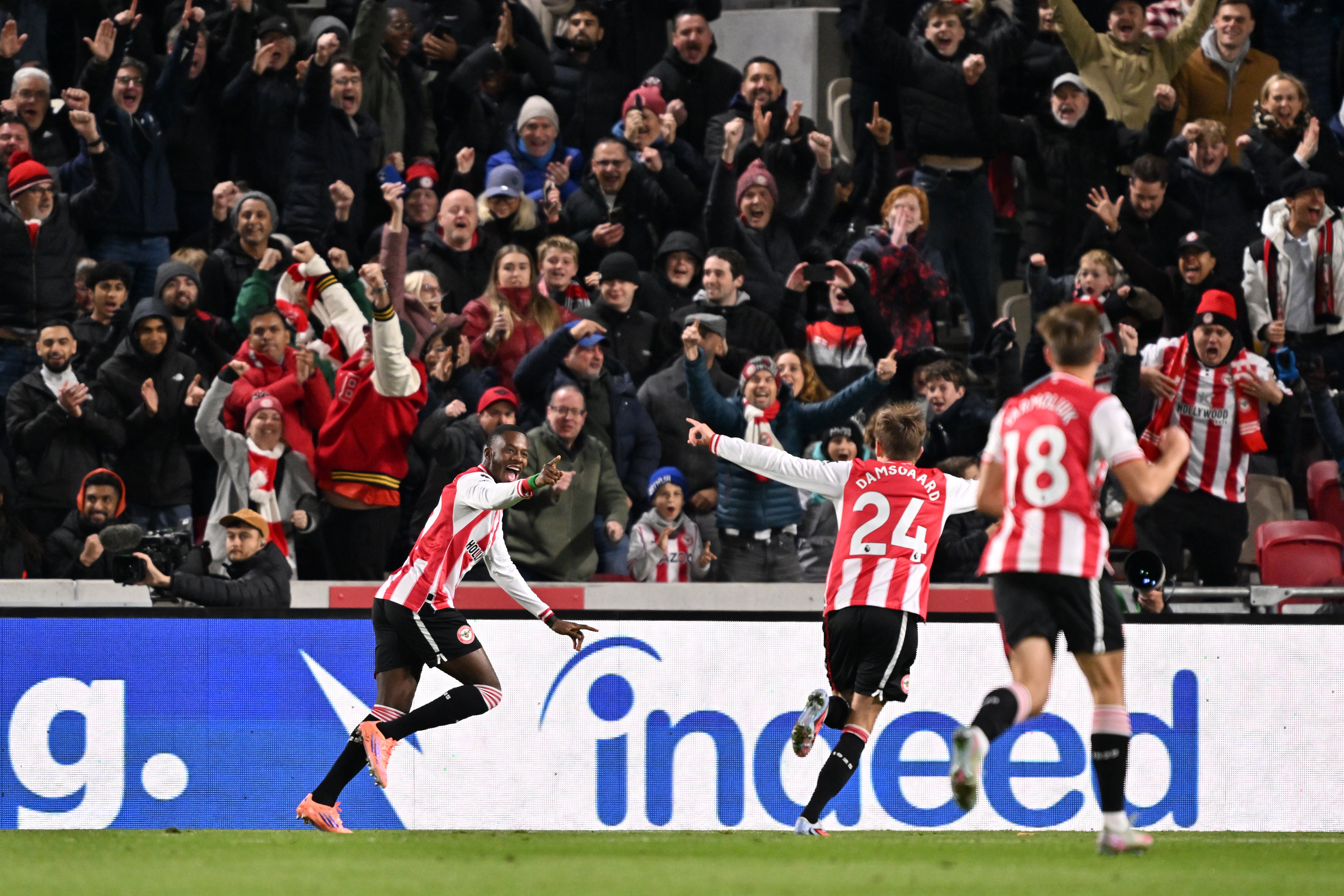 Dango Ouattara, do Brentford, marcou o primeiro gol