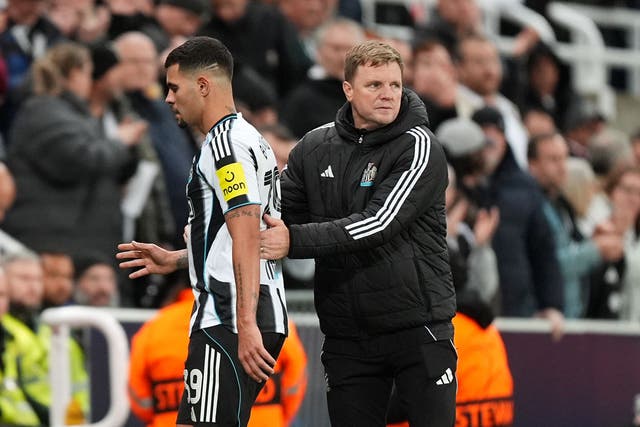 Newcastle boss Eddie Howe was full of praise for “special” skipper Bruno Guimaraes after the 2-1 Premier League win over Fulham (Mike Egerton/PA)