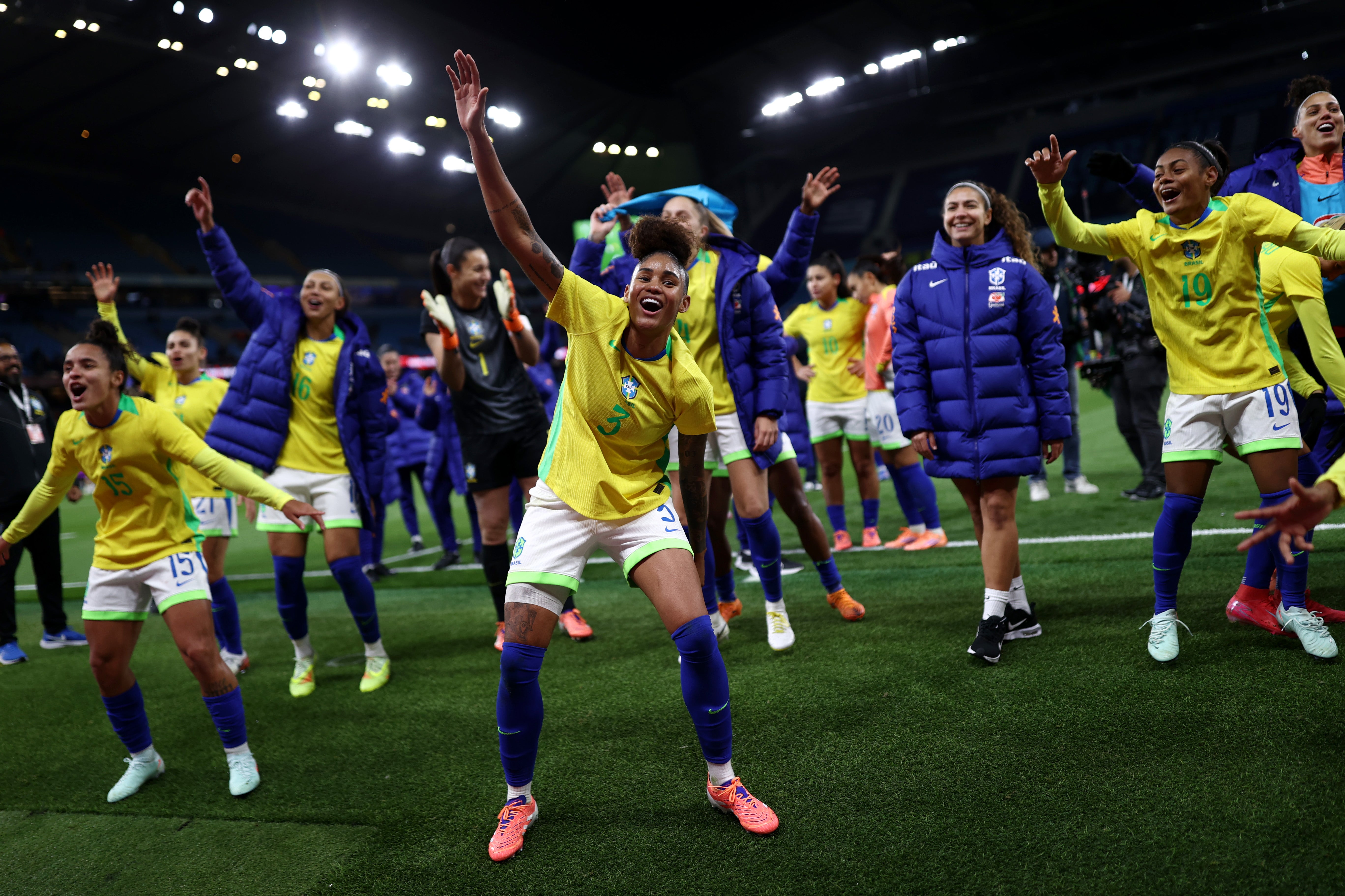 O Brasil comemorou uma famosa vitória sobre os campeões europeus
