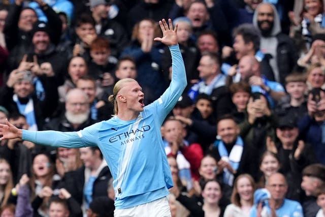 Erling Haaland has made a stunning start to the season (Martin Rickett/PA)