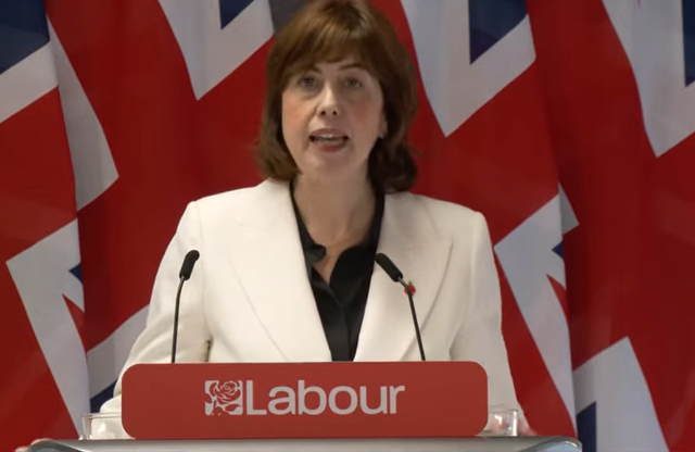 <p>Lucy Powell gives her deputy leader victory speech</p>