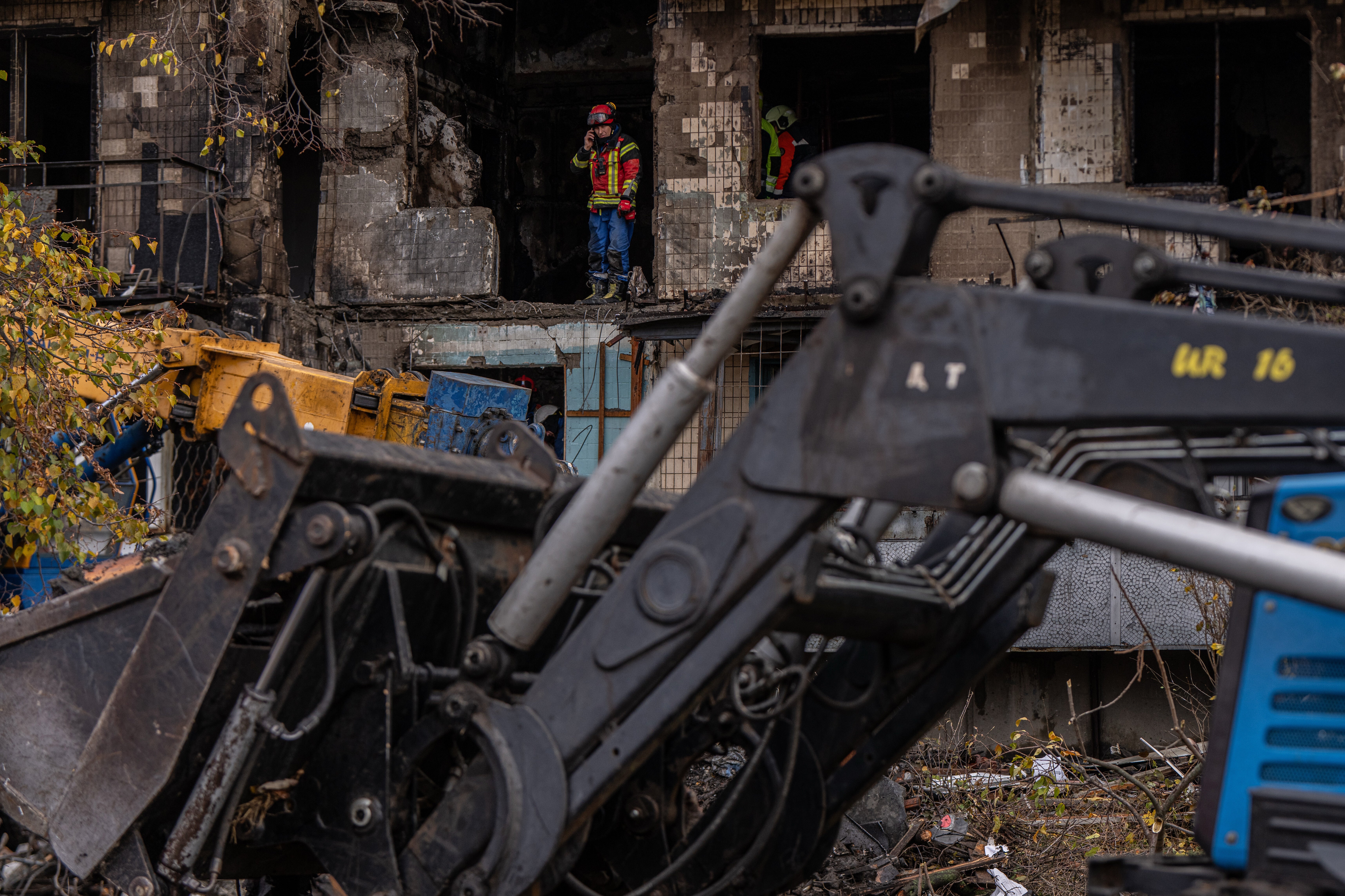 <p>Russian drone attack on Kyiv</p>